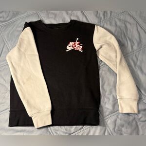 Kids’ Nike Jordan Black and White Sweatshirt